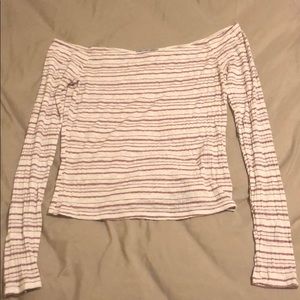 Off the shoulder shirt